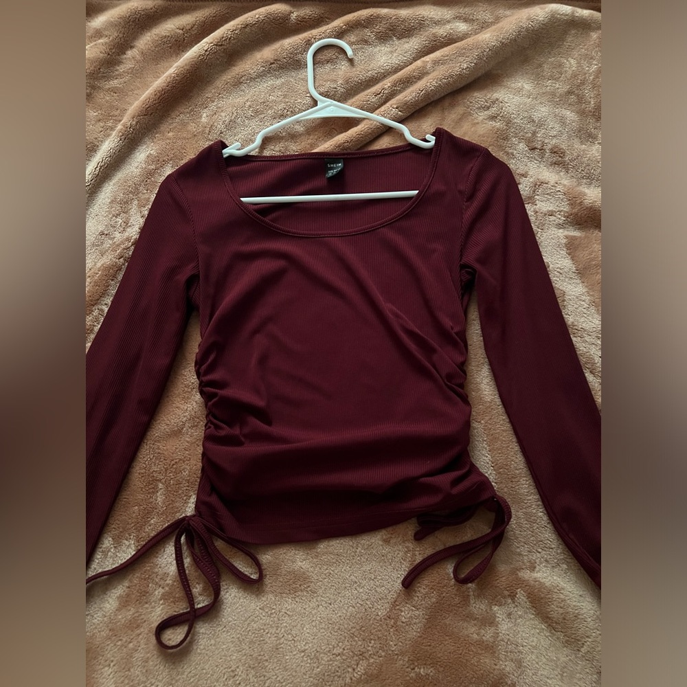 Red long sleeve shirt